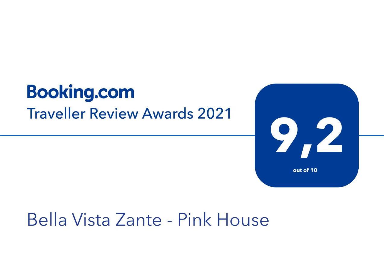 Bella Vista Zante - Pink House Apartman Szkinária Kültér fotó